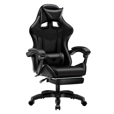 Ergonomic gaming chair with reclining and lift functions, designed for both home and office use.